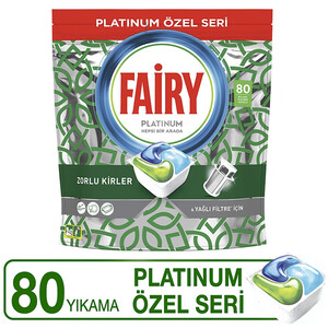 قرص ماشین ظرفشویی فیری مدل Platinum بسته 80 عددی
