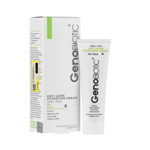 کرم آبرسان فاقد چربی و ضد آکنه ژنو بایوتیک مدل Anti-Acne حجم 50 میل