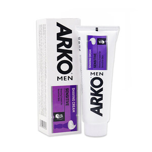 خمیر ریش تسکیندهنده مخصوص پوستهای حساس آرکو حاوی آلوئه ورا و اسطوخودوس مدل Sensitive حجم 86 میل