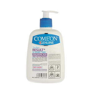 ژل شستشوی صورت آبرسان فاقد صابون کامان مخصوص پوست‌های خشک مدل Dry Skin حجم 500 میل