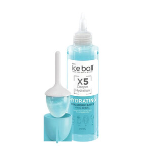 ژل آبرسان یخی صورت آیس بال با قالب سیلیکونی یخی حاوی سدیم هیالورونات مناسب انواع پوست مدل Hydrating حجم ۲۱۲ میل