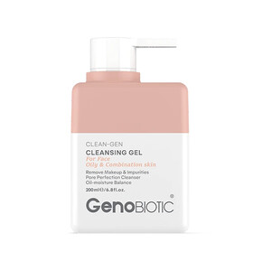 ژل شستشوی صورت ژنوبایوتیک کنترل‌کننده چربی مناسب پوست‌های چرب و مختلط مدل Clean-Gen حجم 200 میل