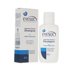 شامپو شستشوی پلک و مژه آیسول ضد التهاب حاوی روغن درخت چای حجم 75 میل