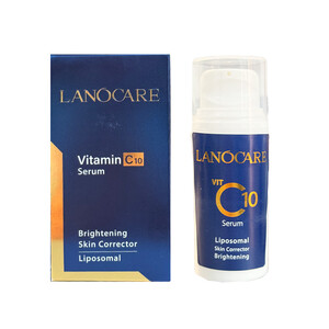 سرم ویتامین C 10٪ لانوکر مدل C10 حاوی آلفا آربوتین ۲٫۵٪ حجم ۳۰ میل