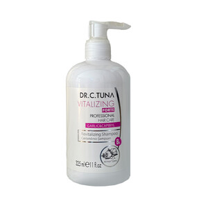 شامپو ضد ریزش و تقویت کننده فارماسی سری Dr. C. Tuna مدل Vitalizing حاوی عصاره سیر و کاپیکسیل حجم 325 میل