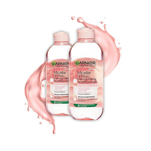 میسلار واتر روشن‌کننده گارنیه مدل Rose Water، آرامش‌بخش پوست حساس 400 میل