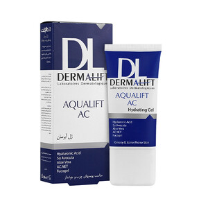 ژل آبرسان و کنترل‌کننده چربی درمالیفت مخصوص پوست‌های چرب و جوشدار مدل Aqualift AC حجم 50 میل