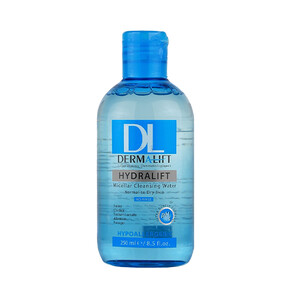 محلول پاک‌کننده آرایش آبرسان و ترمیم‌کننده درمالیفت مخصوص پوست‌های خشک و معمولی مدل Hydralift حجم 250 میل