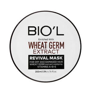 ماسک موی داخل حمام بیول حاوی عصاره جوانه گندم و کراتین مناسب موهای خشک و آسیب دیده حجم ۲۰۰ میل