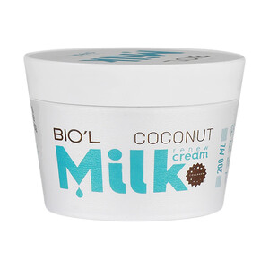کرم مرطوب کننده دست و صورت بیول حاوی پروتئین شیر و روغن نارگیل مدل Coconut Milk حجم ۲۰۰ میل