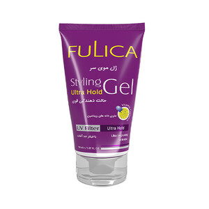 ژل حالت دهنده قوی مو فولیکا مدل Ultra Hold حاوی فیلتر UV و ویتامین‌های A و E حجم ۱۵۰ میل