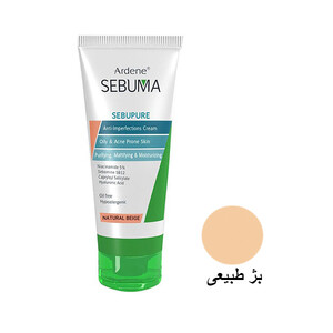 کرم یکنواخت کننده رنگی و ضد جوش آردن سبوما فاقد چربی و مات کننده حجم ۳۰ میل