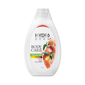 شامپو بدن کرمی هیدرودرم مدل Peach حاوی روغن آرگان و شی باتر حجم ۵۰۰ میل