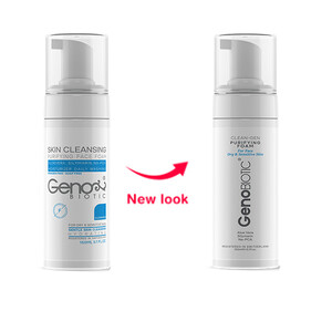 فوم شستشو صورت فاقد صابون و پارابن ژنو بایوتیک حاوی آلوئه ورا مناسب پوست خشک و حساس حجم ۱۵۰ میل