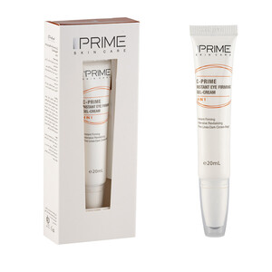 ژل کرم سفت کننده دور چشم پرایم مدل ۴ در ۱ حاوی ویتامین C و پپتید حجم ۲۰ میل
