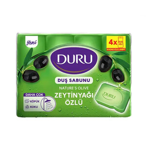صابون گیاهی دورو مدل Olive Oil حاوی روغن زیتون طبیعی و گلیسیرین بسته ۴ عددی (۴ × ۱۵۰ گرم)