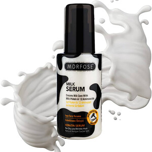 سرم مو ضد حرارت و ضد وز موروفس مدل milk theraoy حاوی کراتین  حجم 100 میل