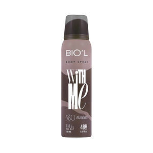 اسپری خوشبو کننده بدن مردانه بیول مدل With Me با ماندگاری ۴۸ ساعته و فاقد آلومینیوم حجم ۱۵۰ میل