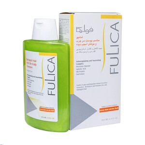 شامپو فولیکا مناسب پوست سر چرب و موی آسیب دیده حاوی پیروکتون اولامین و پروتئین ابریشم حجم ۲۰۰ میل