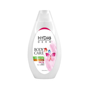 شامپو بدن کرمی هیدرودرم حاوی پروتئین ابریشم با رایحه ابریشم سفید PH متعادل حجم ۵۰۰ میل