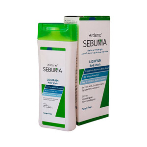 شوینده غیر صابونی بدن آردن بیوتی مدل Liquipain مناسب پوست‌های چرب و آکنه‌ای حجم ۲۵۰ میل