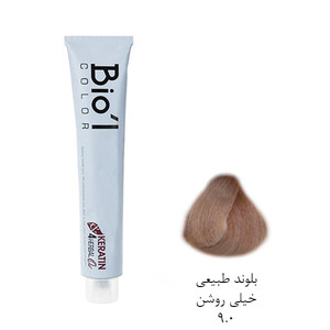 رنگ موی دائمی بیول مدل Professional حاوی کراتین و روغن آرگان حجم ۱۰۰ میل