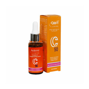 سرم ضد لک و روشن کننده آردن سی فکتور مدل C50 حاوی ویتامین C پایدار حجم ۳۰ میل