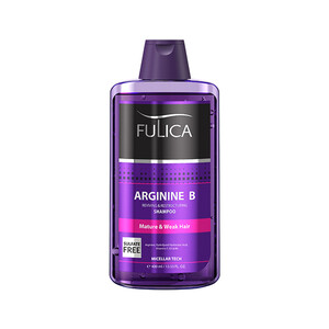 شامپو تقویت کننده و براق کننده فولیکا فاقد سولفات حاوی آرژنین حجم ۴۰۰ میل