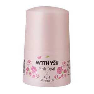 رول ضد تعریق زنانه ۴۸ ساعته ویت یو مدل Pink Petal فاقد الکل و ضد حساسیت حجم ۵۰ میل