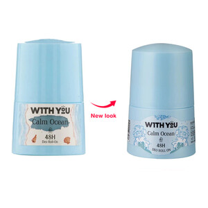 رول ضد تعریق زنانه ۴۸ ساعته ویت یو مدل Calm Ocean فاقد الکل و آبرسان حجم ۵۰ میل