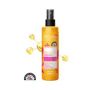 شیر موی صاف کننده و نرم کننده اوربن کر مدل Brazilian Keratin حاوی کراتین حجم ۲۰۰ میل