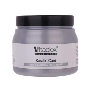 ماسک مو فاقد سولفات ویتاپلکس مدل Keratin Care ترمیم کننده و محافظ موهای کراتینه حجم ۵۰۰ میل