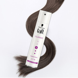 اسپری حالت دهنده مو تافت مدل Classic شماره ۳ با پایداری طولانی و محافظت از ساقه حجم ۲۵۰ میل