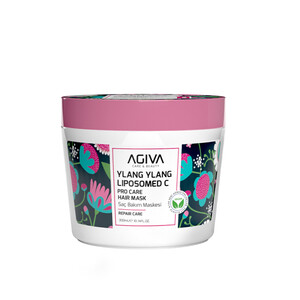 ماسک مو ترمیم کننده آگیوا مدل Ylang Ylang با نفوذ لیپوزومی و بازسازی عمیق حجم ۳۰۰ میل