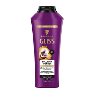شامپو گلیس مدل Full Hair Wonder با خاصیت حجم‌دهی ۵ بعدی و تقویت‌کننده ریشه حجم ۴۰۰ میل