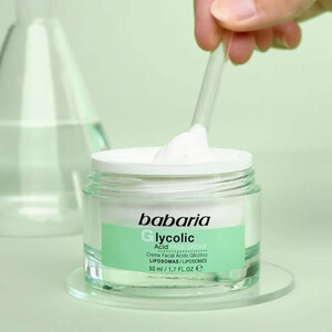کرم لایه بردار  باباریا مدل Glycolic Acid  مناسب روز آبرسان و بازسازی کننده پوست حجم 50 میل