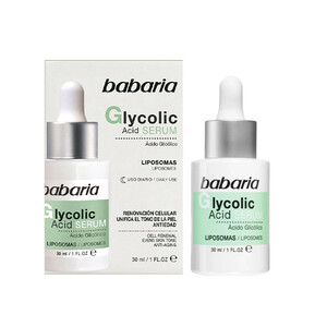 سرم لایه بردار ملایم پوست باباریا مدل Glycolic Acid یکنواخت کننده رنگ پوست و بازسازی کننده حجم 30 میل
