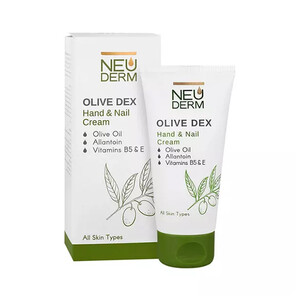 کرم نئودرم مدل Olive Dex با خاصیت بازسازی‌کننده عمقی و استحکام‌بخش ناخن با روغن زیتون حجم ۵۰ میل