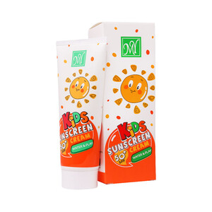 کرم ضد آفتاب کودک مای با خاصیت ضد التهاب و رطوبت‌رسان مخصوص پوست حساس حجم ۷۵ میل