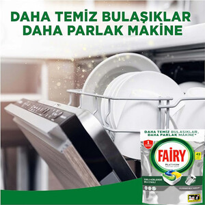 قرص ماشین ظرفشویی فیری مدل PLATINUM با قدرت تمیزکنندگی و براق‌کنندگی فوق‌العاده تعداد ۴۹ عددی