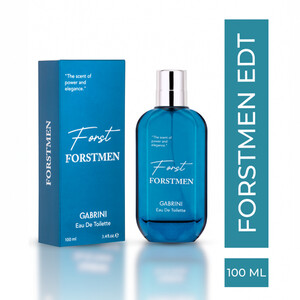 ادوتویلت مردانه گابرینی مدل FORSTMEN با رایحه خنک، مرکباتی و چوبی-خاکی حجم ۱۰۰ میل