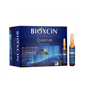 سرم تقویت‌کننده و ضخیم‌کننده مو بیوکسین مدل QUANTUM BIO-ACTIV حاوی ۱۸ نوع آمینواسید و کمپلکس B11 حاوی 15 عدد ویال 6 میل