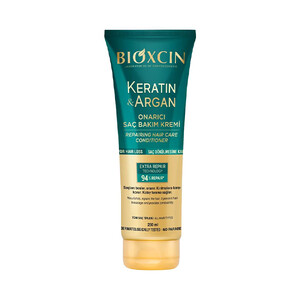 کرم موی احیاکننده و بازسازی‌کننده بیوکسین مدل KERATIN &amp; ARGAN با تکنولوژی EXTRA REPAIR حاوی آمینواسید حجم ۲۵۰ میل