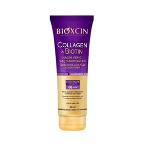 کرم موی حجم‌دهنده و نرم‌کننده بیوکسین مدل COLLAGEN & BIOTIN با تکنولوژی EXTRA VOLUME حاوی ترکیبات ضد ریزش حجم ۲۵۰ میل