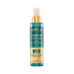 اسپری ترمیم‌کننده مو بیوکسین مدل KERATIN &amp; ARGAN با تکنولوژی EXTRA REPAIR حاوی آمینواسید حجم ۱۵۰ میل
