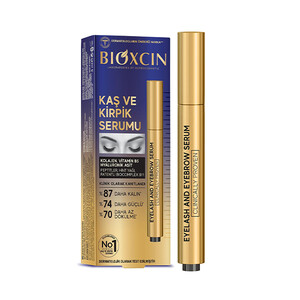 سرمِ تقویت‌کننده مژه و ابرو بیوکسین مدل EYELASH AND EYEBROW SERUM حاوی پپتیدها و بیوکمپلکس B11 حجم ۳ میل