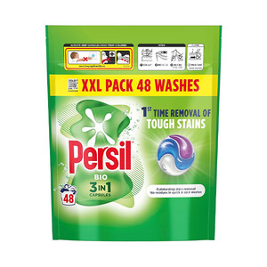 قرص ماشین لباسشویی پرسیل مدل BIO 3IN1 لکه‌بر فوق‌قوی و عملکرد در دمای پایین تعداد ۴۸ عددی