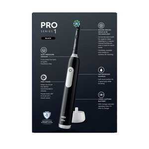 مسواک برقی تخصصی و هوشمند دهان و دندان اورال بی مدل PRO SERIES 1 با تکنولوژی پاک‌سازی ۳ بعدی و سنسور محافظت از لثه