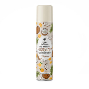 شامپو خشک لایتنس مدل DRY SHAMPOO مناسب انواع مو بدون ایجاد لکه سفیدی حجم ۲۰۰ میل