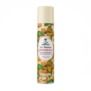 شامپو خشک لایتنس مدل DRY SHAMPOO مناسب انواع مو بدون ایجاد لکه سفیدی حجم ۲۰۰ میل